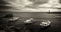 Vissers bootjes op de Bosporus