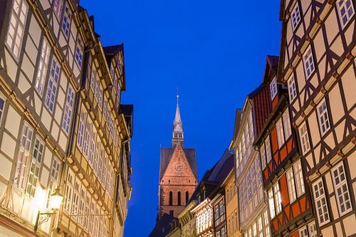 Kramerstraße in Hannover 's nachts in Hannover