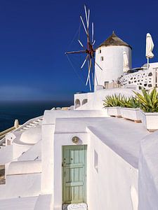Windmühle in Griechenland auf der Insel Santorin