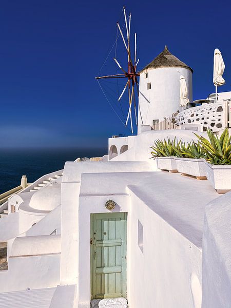 Moulin à vent en Grèce sur l'île de Santorin par Voss Fine Art Fotografie