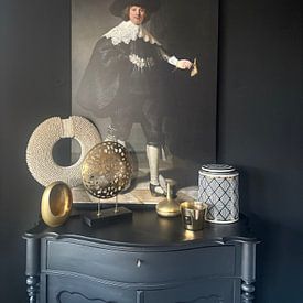 Klantfoto: Marten Soolmans van Rembrandt van Rijn, op canvas