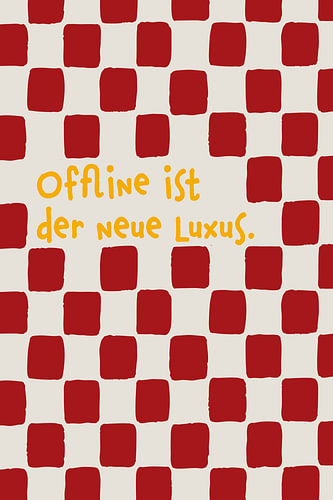 Offline is de nieuwe luxe - Rood