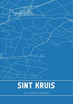 Plan d'ensemble | Carte | Sint Kruis (Zélande) sur Rezona