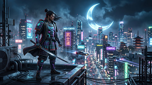 Japan, Cyberpunk Samurai