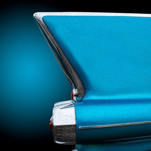 Rücklicht eines amerikanischen Retroautos aus den fünfziger Jahren