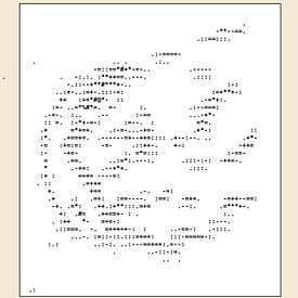 Selene - 1880 (Ascii kunst) van DOA Project