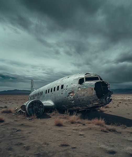 Aircraft wreckage by fernlichtsicht