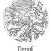 Denali | Kaarttopografie (Minimaal) van ViaMapia