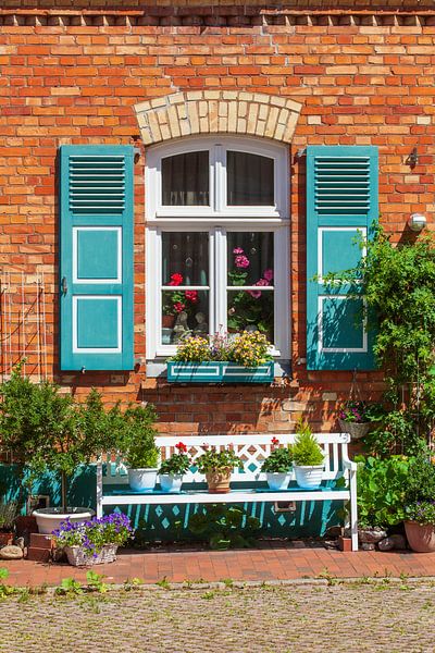 Window, Heiliggeisthof, Rostock, Mecklenburg-Western Pomerania, Germany, Europe by Torsten Krüger