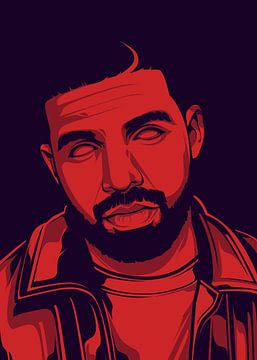 Drake Rapper von Adriel Vector