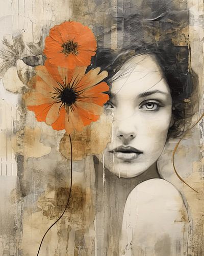 collage in mixed media stijl