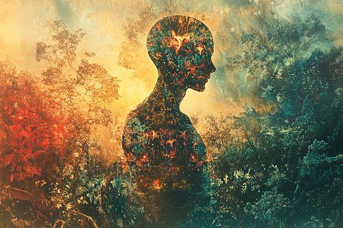 spiritueel digitale fictieve print caleidoscoop