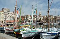 Bâtiments authentiques autour d'un port de pêche français idyllique par Gert van Santen Aperçu