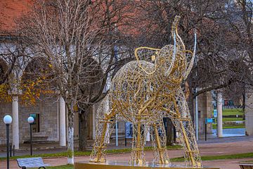 KERSTSFEER OP HET KASTEELPLEIN VAN STUTTGART van Photoart-Naegele