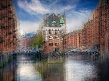 Hamburg | Wasserschloss - Speicherstadt van Nicole Holz