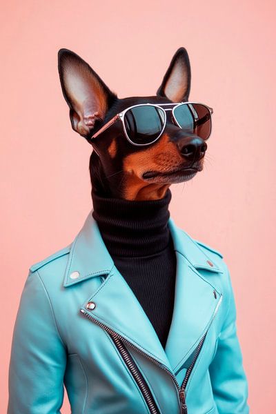 Duitse Pinscher van Poster Art Shop