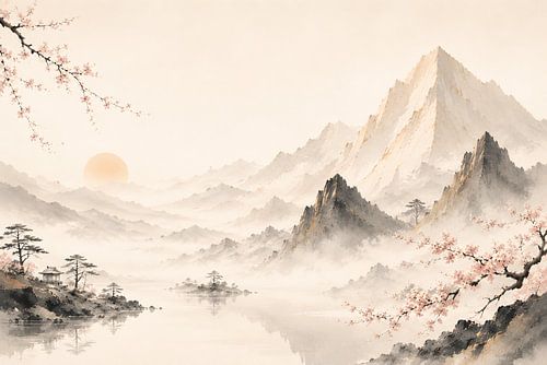 Sakura Serenity : Lac de montagne