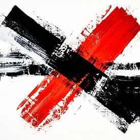 Abstracte kunst met sterke contrasten van Art & Soul Creations