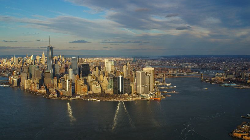 New York City - Big Apple with many skyscrapers from above by adventure-photos