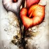aquarel van bloemen van Gelissen Artworks