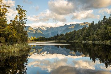 Lac Matheson, glacier Fox, Nouvelle-Zélande sur Thomas van der Willik