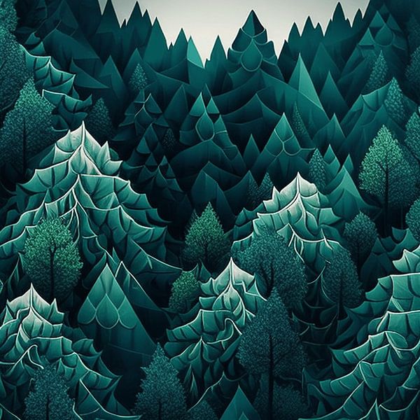 Geometrischer Wald von Vythryd Arts