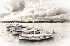 Segelboote auf der Île du Grand Gaou von Evert Jan Looise