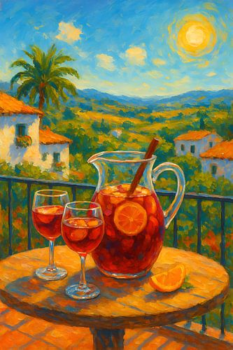 Sangria schilderij.