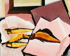 Romuald Kamil Witkowski - Stilleven, haringen (1930)