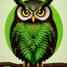 Green Owl by Jonas Potthast