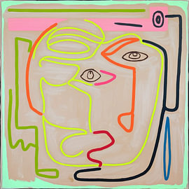Figurative Abstrakt - Hommage an Picasso 06