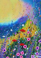 Bloemen onder de zon