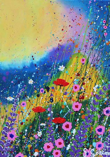 Bloemen onder de zon