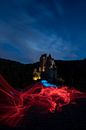 Sprookjesachtig kasteel Eltz met melkweg von Marcel Derweduwen Miniaturansicht