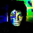 Michael Jackson Abstraktes modernes Porträt von Art By Dominic Miniaturansicht