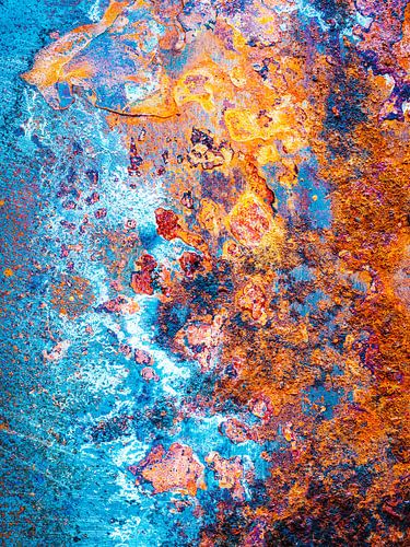 Rust with aquamarine