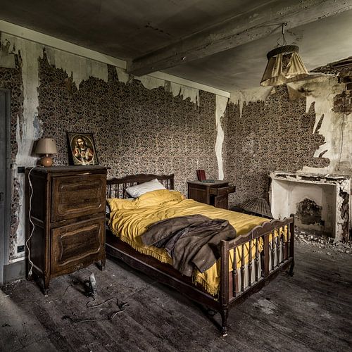 Urbex fotografie in een verlaten kasteel in de Auvergne, Frankrijk