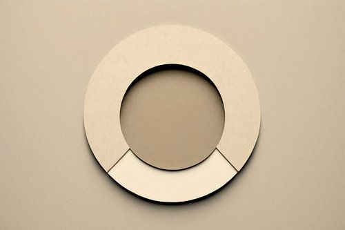 Abstract minimalisme in bruin tinten