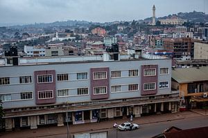 paysage de rue à Kampala en Ouganda