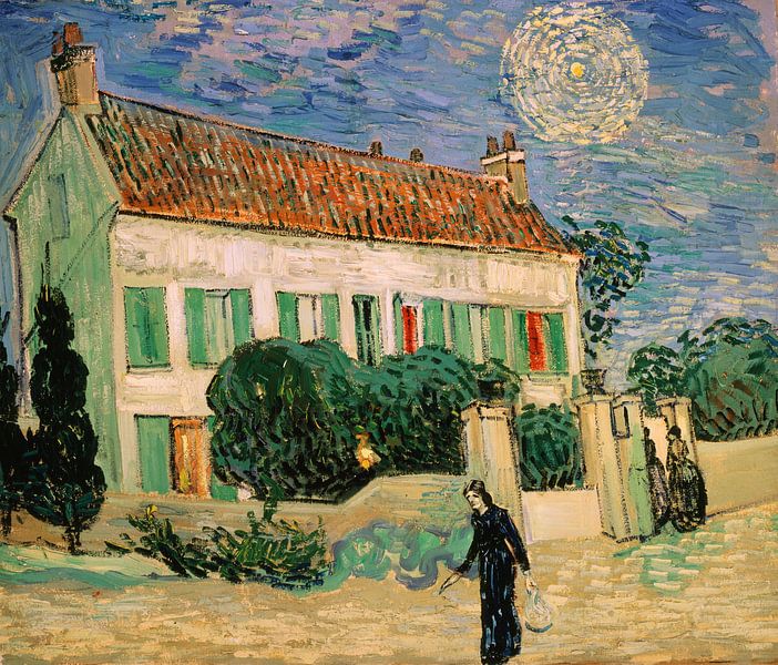 Het Witte Huis bij nacht, Vincent van Gogh van The Masters