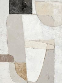 Formes douces et neutres, luxe apaisant | Œuvre d'art abstraite moderne