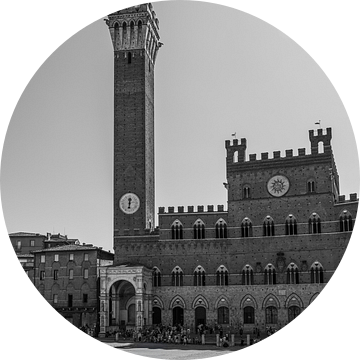 Kunst Architectuur Kind op Piazza del Campo Siena BNW