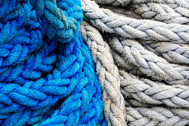 Bouquets bleus et blancs sur le ss Rotterdam sur Dick de Gelder