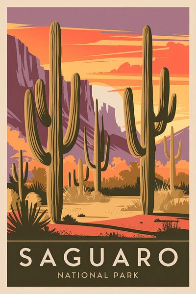 Saguaro National Park, Arizona von Poster Art Shop