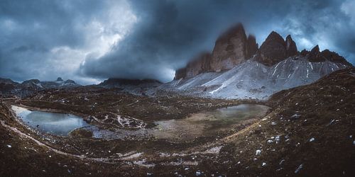 Dolomites Three Peaks Panorama