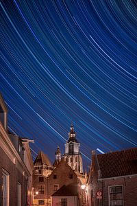 Star-trail Zutphen by Arnold van Rooij