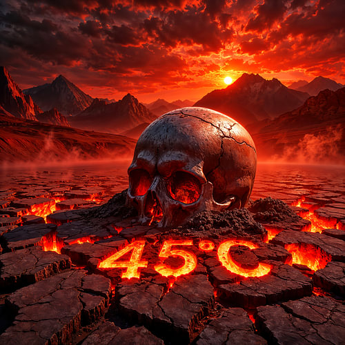 Dark Fantasy Wall Art & Poster: NERAKHOS – The Skull in the Desert of Death