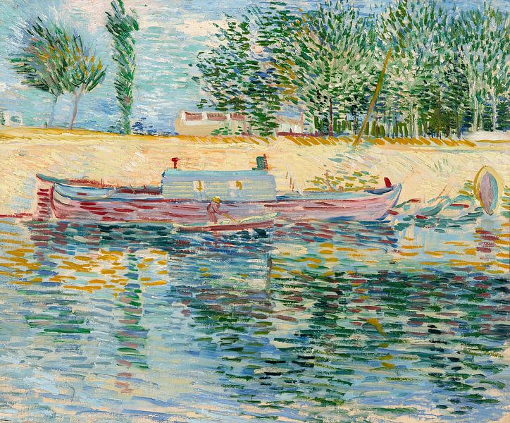 Bank of the Seine with boats, Vincent van Gogh by All the Masters