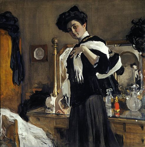 Portret van Henriette Girshman, Valentin Serov