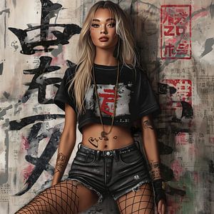 Fille grunge